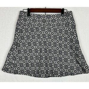 Tory Burch A Line Skirt Geometric Cotton Blend‎ Southwestern Inspired Design 4